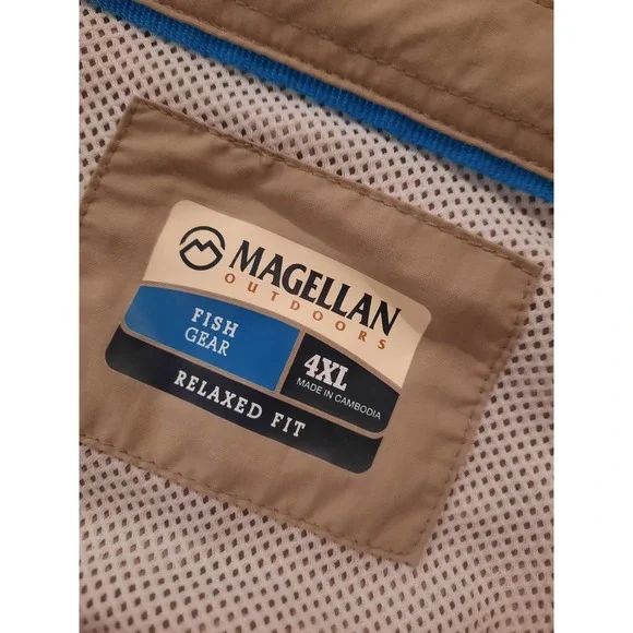 Magellan Men's 4XL Relaxed Fit Fish Gear Shirt - Picture 6 of 9